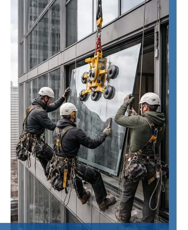 Фасадное остекление зданий под ключ в Керчи от 10212 р. | ВЫСОТНИК-Крч