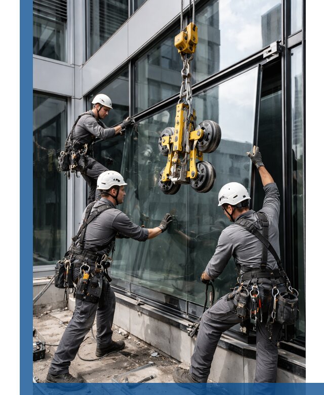 Структурное остекление фасадов в Керчи монтаж и обслуживание