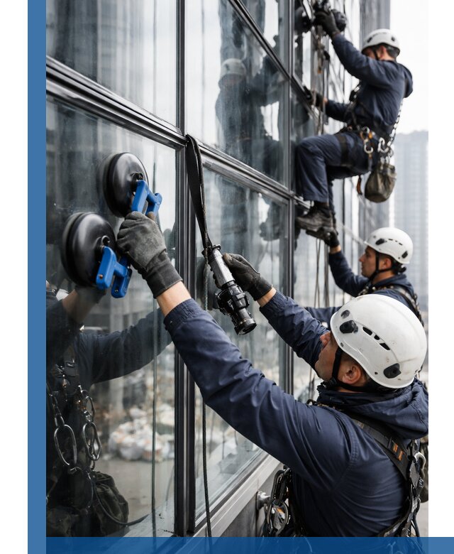 Радиусное остекление фасадов под ключ в Керчи с гарантиями