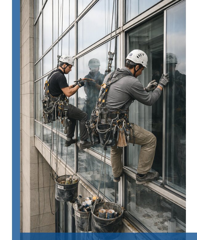 Ремонт витражных конструкций и фасадного остекления в Керчи