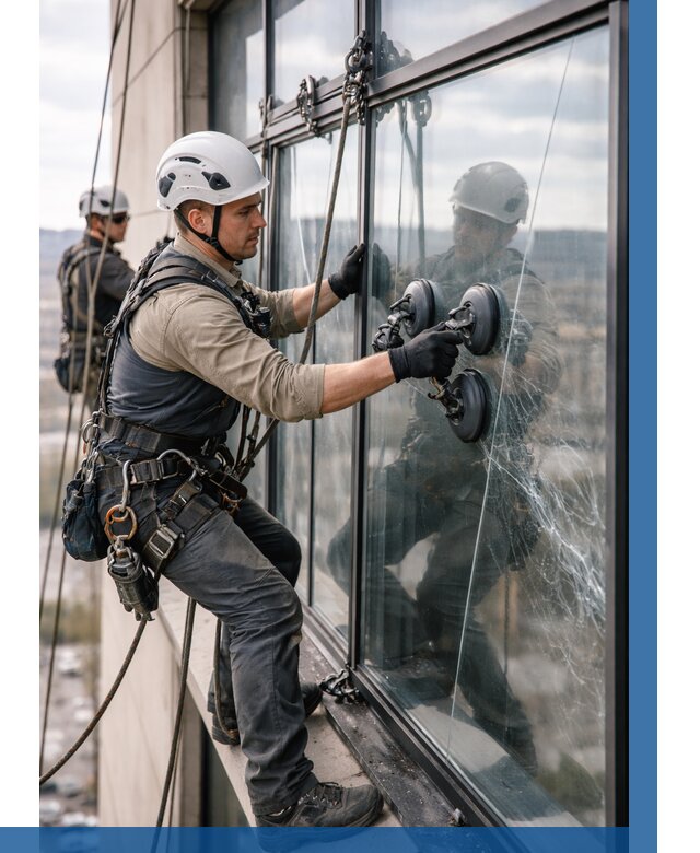 Замена стекла в витраже в Керчи под ключ от 8680 р. | ВЫСОТНИК-Крч