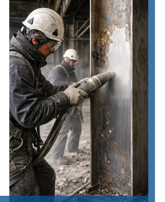 Удаление старой краски с металла в Керчи от 460 р. | ВЫСОТНИК-Крч