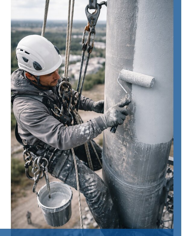 Покраска мачт связи под ключ в Керчи от 868 р. | ВЫСОТНИК-Крч