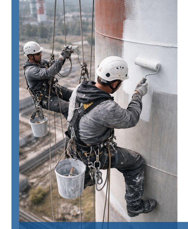 Покраска дымовых труб в Керчи: антикоррозийная защита и восстановление