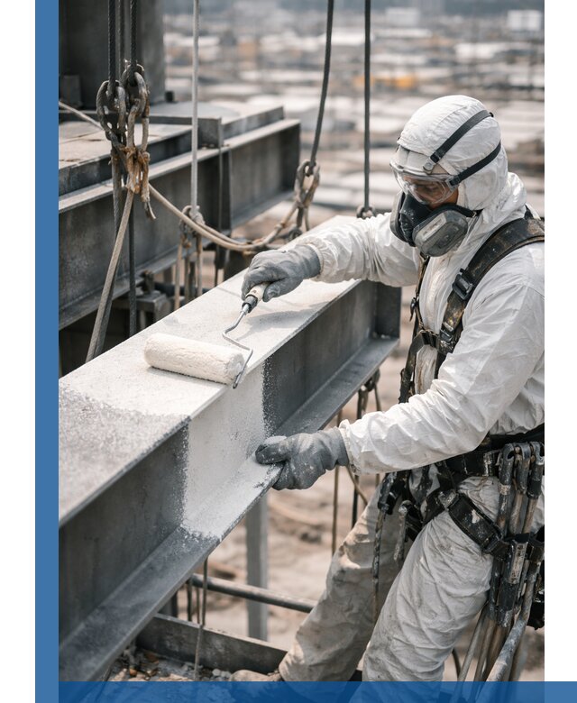 Профессиональная огнезащитная обработка металлоконструкций в Керчи