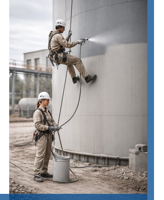 Покраска резервуаров в Керчи от 1225 р. | ВЫСОТНИК-Крч — заказать