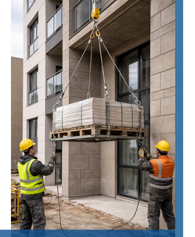 Подъем керамогранита на этаж в Керчи от 3574 р. | ВЫСОТНИК-Крч