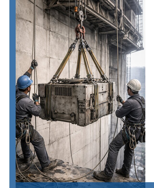 Такелажные работы на высоте, подъем и монтаж грузов в Керчи