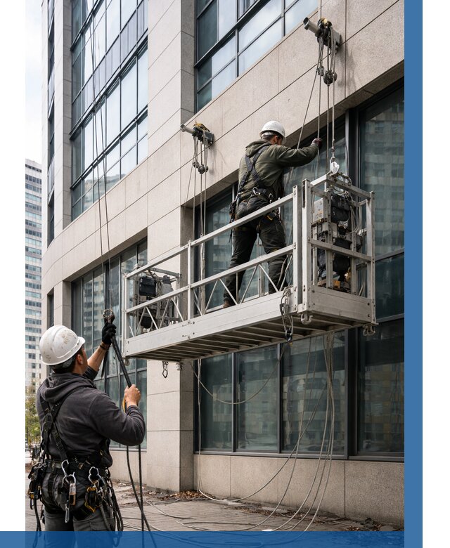 Монтаж и подъем фасадной люльки в Керчи от 12254 р. | ВЫСОТНИК-Крч