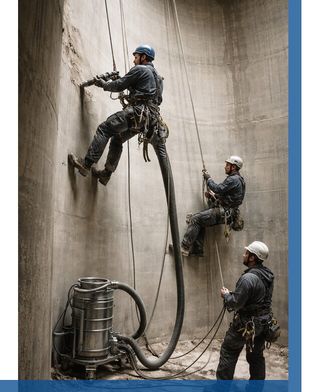 Зачистка силосов в Керчи от 4595 р. Договор и смета ВЫСОТНИК-Крч