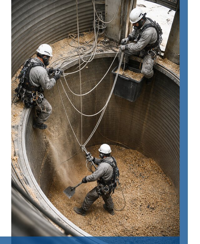 Чистка зерновых бункеров в Керчи от 12254 р. | ВЫСОТНИК-Крч