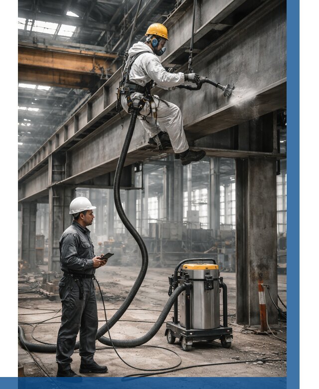 Обеспыливание конструкций в цехе в Керчи от 4289 р. | ВЫСОТНИК-Крч