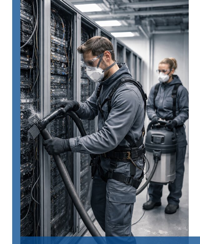 Обеспыливание серверной комнаты в Керчи, профессиональная очистка