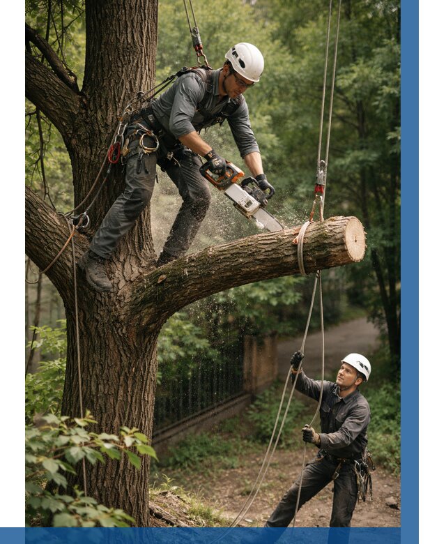 Спил деревьев альпинистами в Керчи от 8170 р. | ВЫСОТНИК-Крч