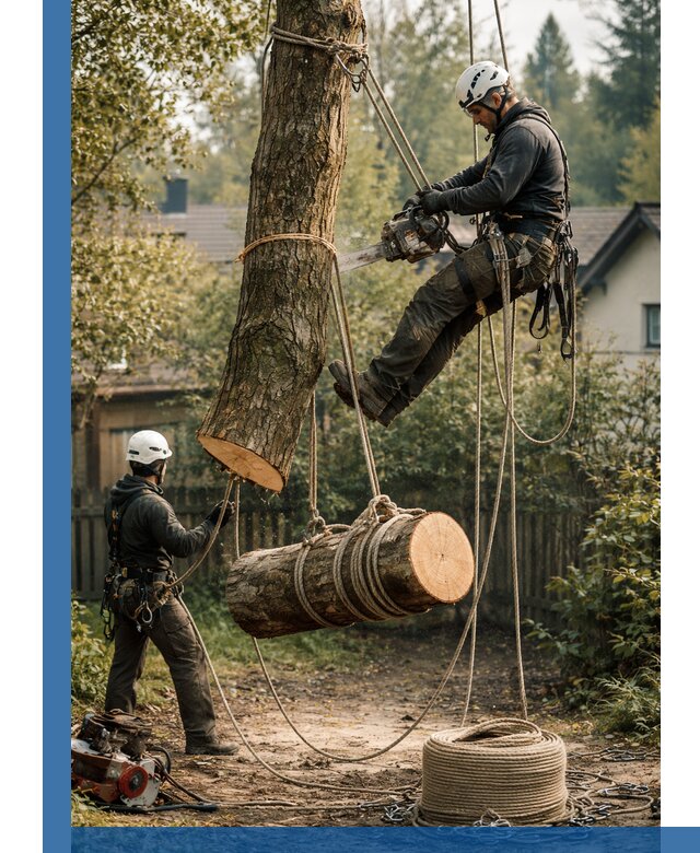 Валка деревьев частями в Керчи, безопасно и аккуратно