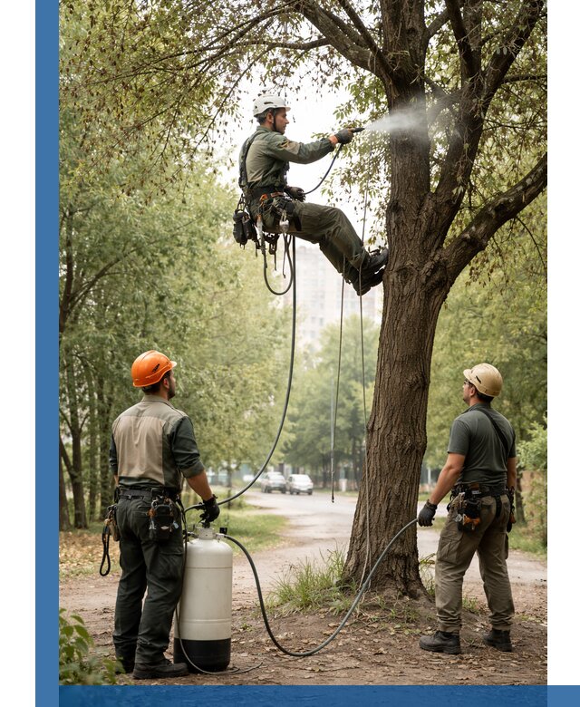 Обработка деревьев от вредителей в Керчи профессиональная защита