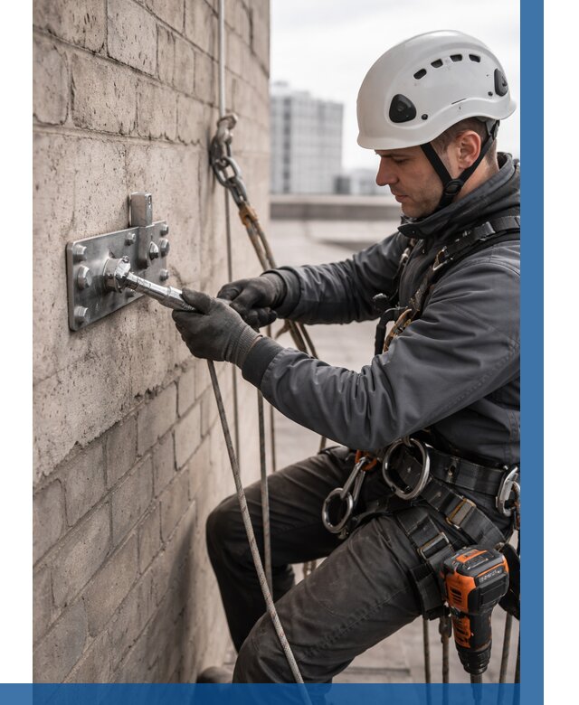 Установка анкерных точек в Керчи от 3574 р. | ВЫСОТНИК-Крч