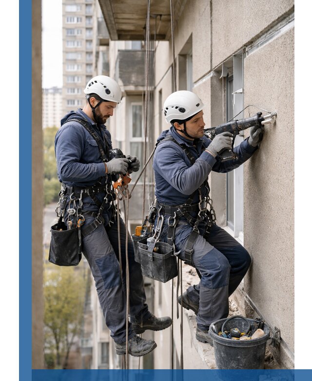 Промышленные альпинисты высотные работы и монтаж в Керчи